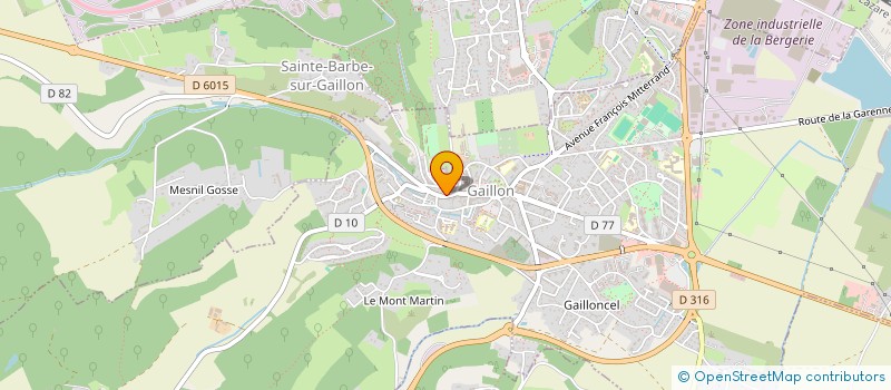 localisation de l'entreprise ORAN COIFFURE  GAILLON