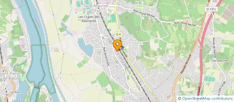 localisation de l'entreprise ORAN CREATEUR FACADES à SAINT-MAURICE-L'EXIL