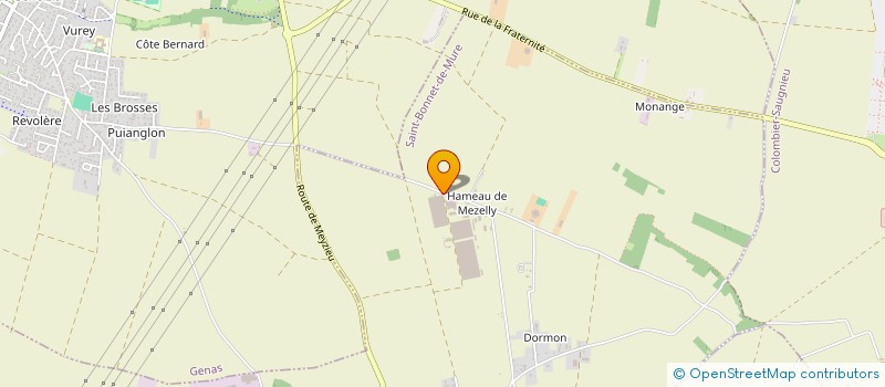 localisation de l'entreprise ORAN TRANS à SAINT-BONNET-DE-MURE