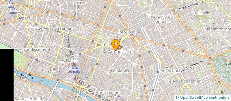 localisation de l'entreprise ORANA à PARIS