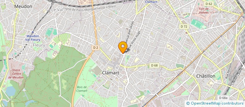 localisation de l'entreprise ORANA à CLAMART