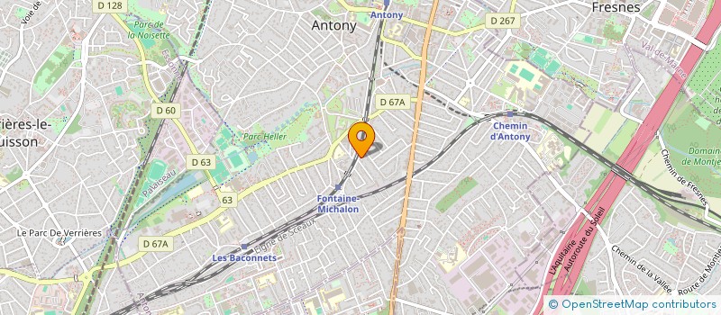 localisation de l'entreprise ORANCHAM à ANTONY