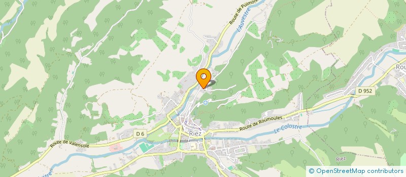 localisation de l'entreprise ORANE  RIEZ