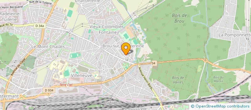 localisation de l'entreprise ORANES FACADE METAL  BROU-SUR-CHANTEREINE