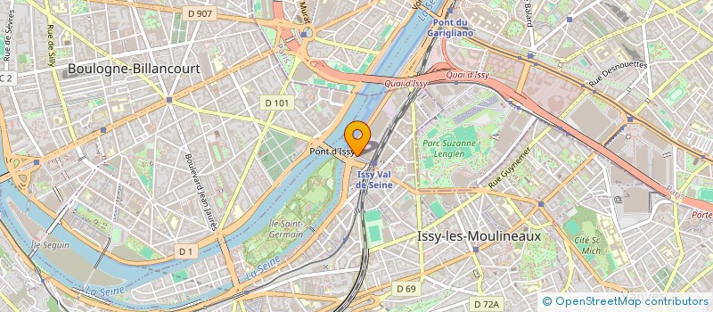 localisation de l'entreprise ORANGE à ISSY-LES-MOULINEAUX