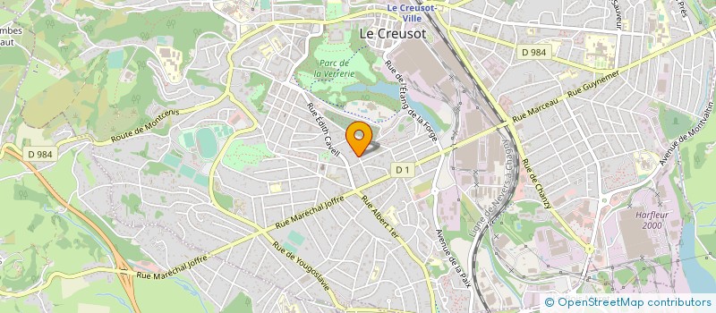 localisation de l'entreprise ORANGE à LE CREUSOT