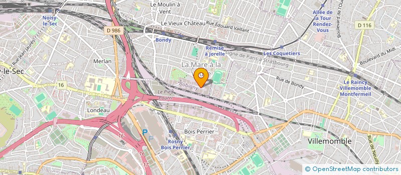 localisation de l'entreprise ORANGE AMANDE  BONDY