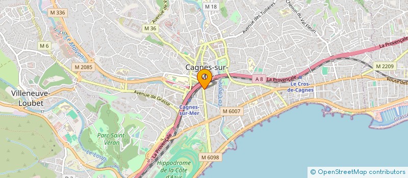 localisation de l'entreprise ORANGE BEAUTE  CAGNES-SUR-MER