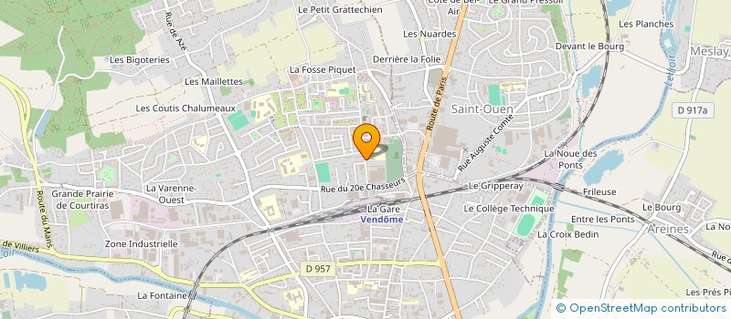 localisation de l'entreprise ORANGE BLUES  VENDOME