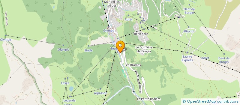 localisation de l'entreprise ORANGE BOWL  LES ALLUES