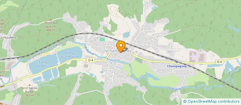 localisation de l'entreprise ORANGE DE CHINE  CHAMPAGNEY