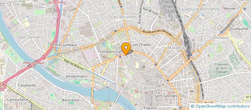 localisation de l'entreprise ORANGE DECO à TOULOUSE