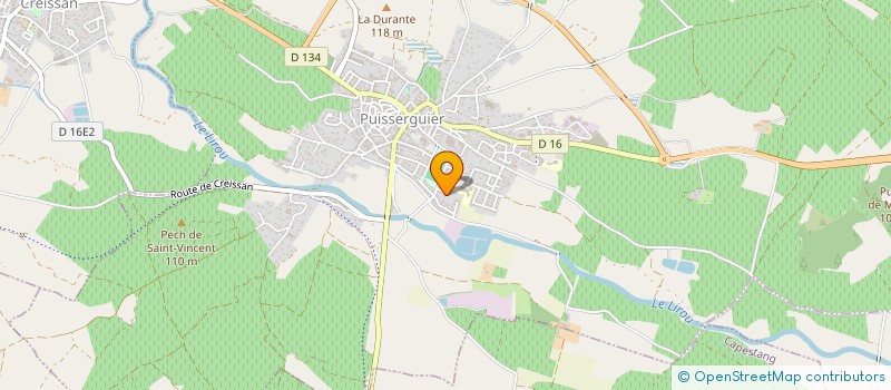 localisation de l'entreprise ORANGE ET NOIR ORTHO  PUISSERGUIER