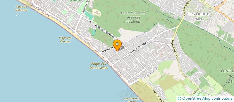 localisation de l'entreprise ORANGE IMMO 2  SAINT-JEAN-DE-MONTS