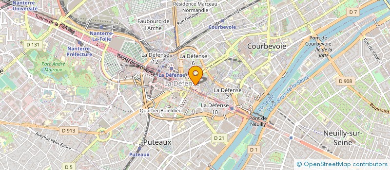 localisation de l'entreprise ORANGE LEASE  COURBEVOIE