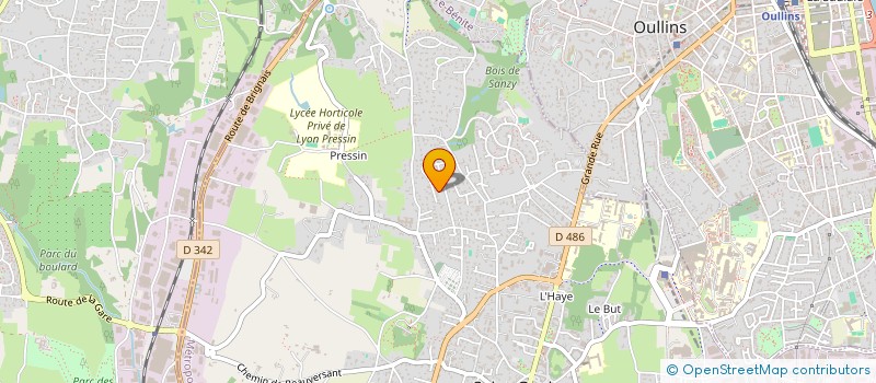 localisation de l'entreprise ORANGE MOON  SAINT-GENIS-LAVAL