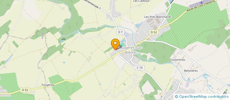 localisation de l'entreprise ORANGE R.C.F  LE CONTROIS-EN-SOLOGNE