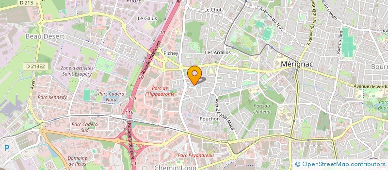 localisation de l'entreprise ORANGE SANGUINE  MERIGNAC