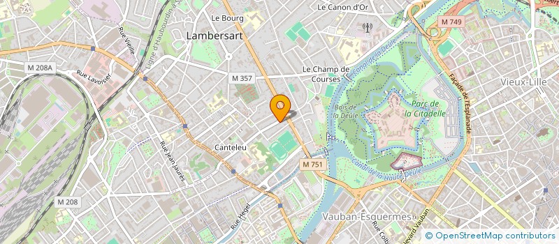 localisation de l'entreprise ORANGE VERTE à LAMBERSART