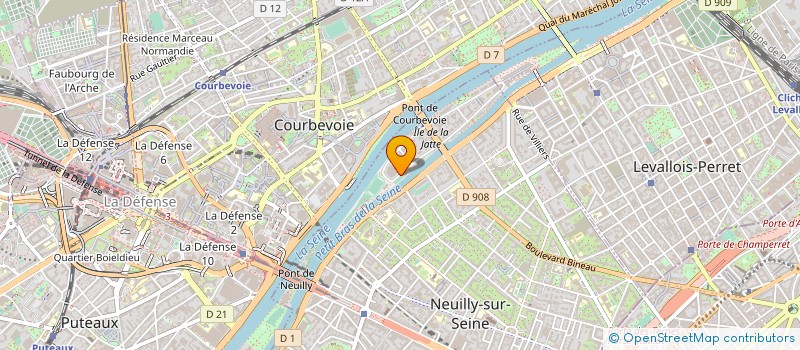 localisation de l'entreprise ORANGINA SCHWEPPES FRANCE  NEUILLY-SUR-SEINE