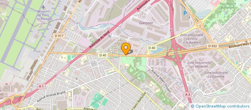 localisation de l'entreprise ORANGINE à LE BLANC-MESNIL