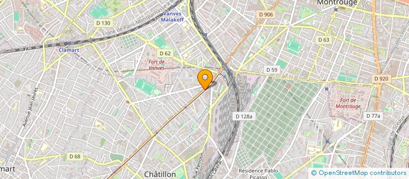 localisation de l'entreprise ORANO 17  CHATILLON