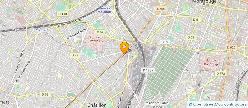 localisation de l'entreprise ORANO  CHATILLON