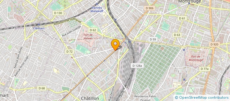 localisation de l'entreprise ORANO DEMANTELEMENT à CHATILLON