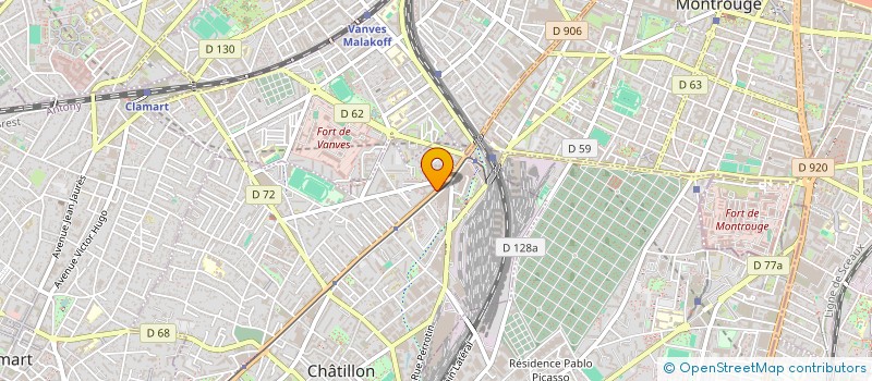 localisation de l'entreprise ORANO PROJETS à CHATILLON