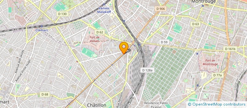 localisation de l'entreprise ORANO SOLIDAIRES à CHATILLON