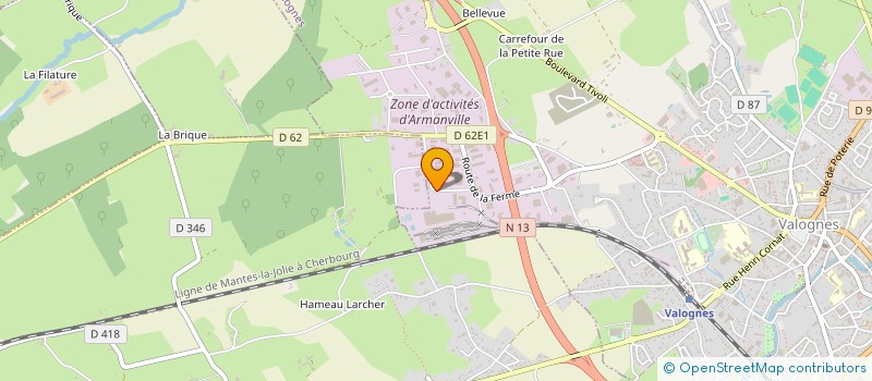 localisation de l'entreprise ORANO TEMIS  VALOGNES