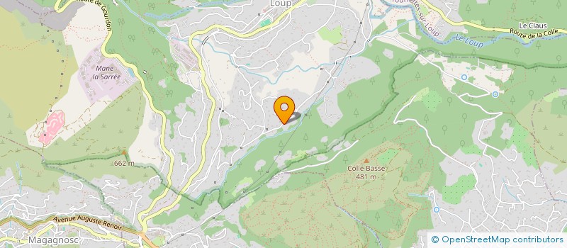 localisation de l'entreprise ORANOU à LE BAR-SUR-LOUP