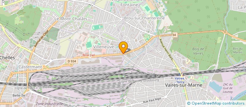 localisation de l'entreprise ORANSOL à CHELLES