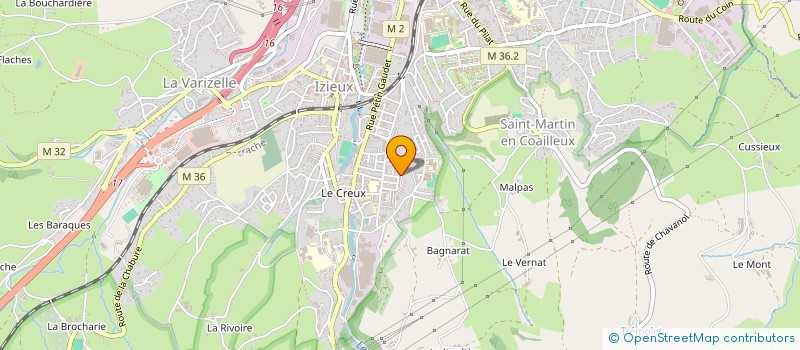 localisation de l'entreprise ORANTAL  SAINT-CHAMOND