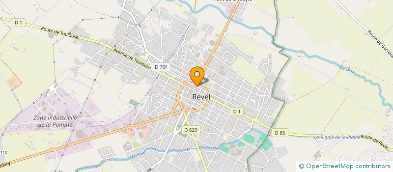 localisation de l'entreprise ORANTE  REVEL