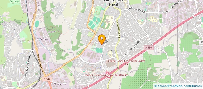 localisation de l'entreprise ORAP 479  SAINT-GENIS-LAVAL