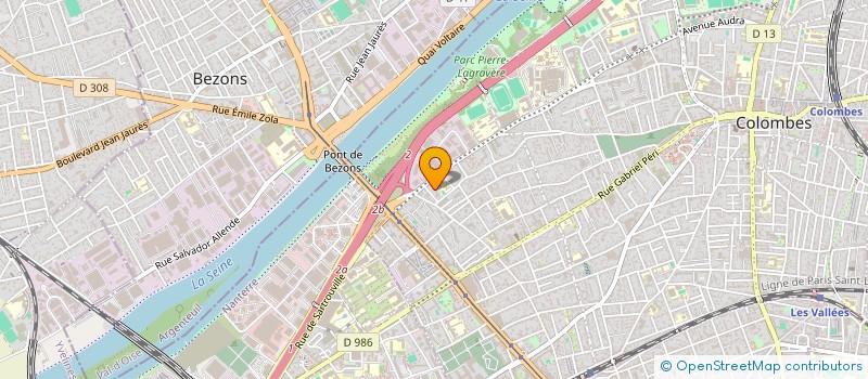 localisation de l'entreprise ORAPG  COLOMBES