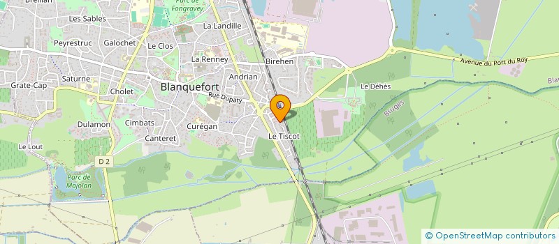 localisation de l'entreprise ORAS IMMOBILIER à BLANQUEFORT