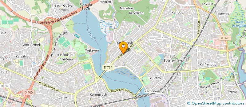 localisation de l'entreprise ORASA  LANESTER