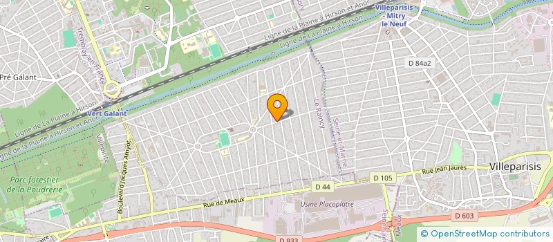 localisation de l'entreprise ORASCOM BATIMENT à TREMBLAY-EN-FRANCE