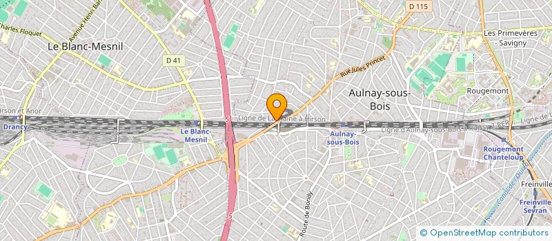 localisation de l'entreprise ORASTIE à AULNAY-SOUS-BOIS