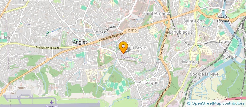 localisation de l'entreprise ORATEGUI à BAYONNE