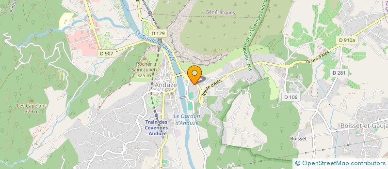 localisation de l'entreprise ORATERRA  ANDUZE