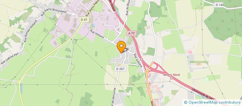 localisation de l'entreprise ORATOIRE  VARENNES-VAUZELLES