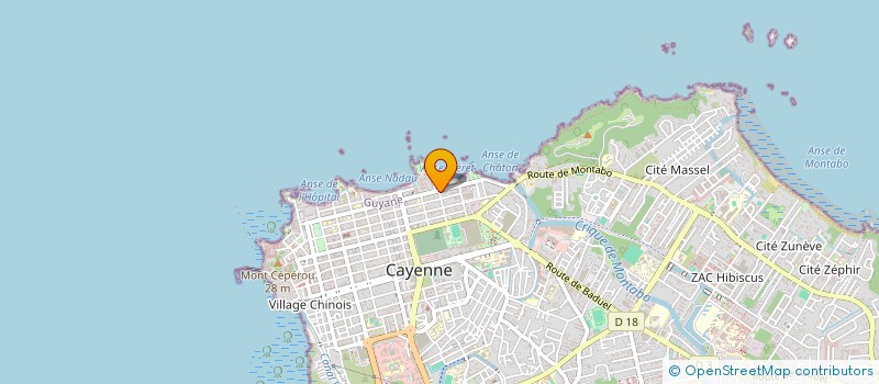 localisation de l'entreprise ORATOIRE CULTUREL ISRAELITS DE GUYANE  CAYENNE