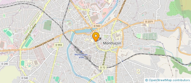 localisation de l'entreprise ORATOR LIBER  MONTLUCON