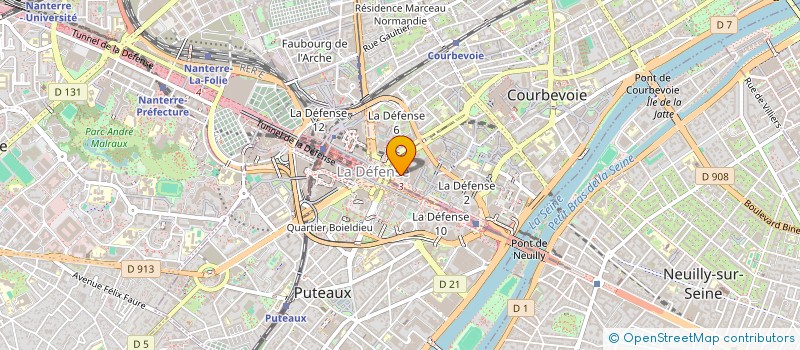localisation de l'entreprise ORATORES HEIP à COURBEVOIE