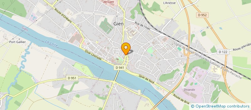 localisation de l'entreprise ORATORIENNE S.B.  GIEN