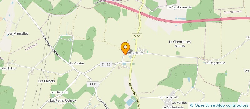 localisation de l'entreprise ORATOU'ART à LOUZOUER