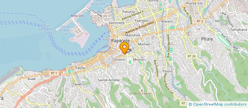 localisation de l'entreprise ORAU PEARLS à PAPEETE